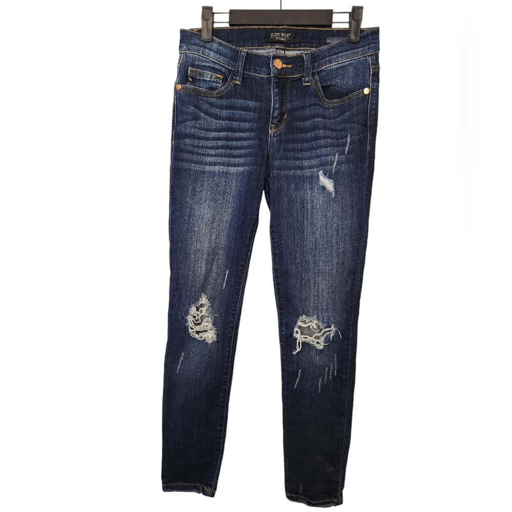 Judy Blue Skinny fit destroyed stretch ankle jeans 7/28